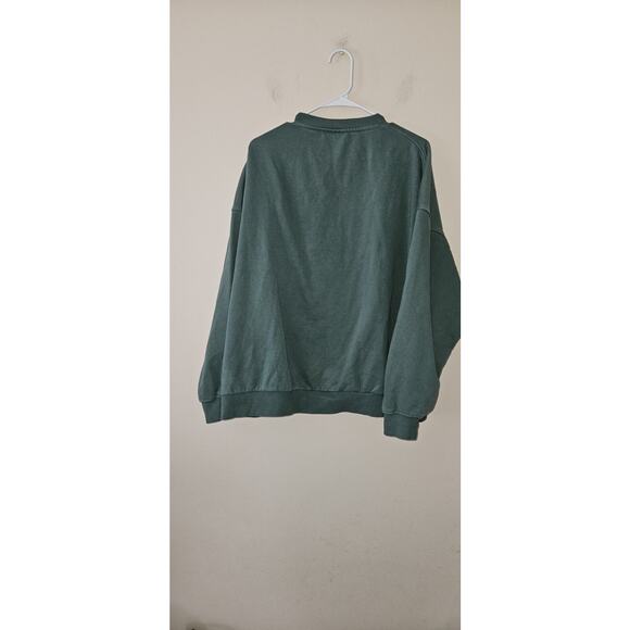 Green Womens Weekday Crewneck Sweatshirt M - Picture 3 of 4